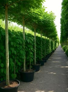 Sommer-Linde 'Dachform/Dachspalier' / Tilia platyphyllos 'Dachform/Dachspalier